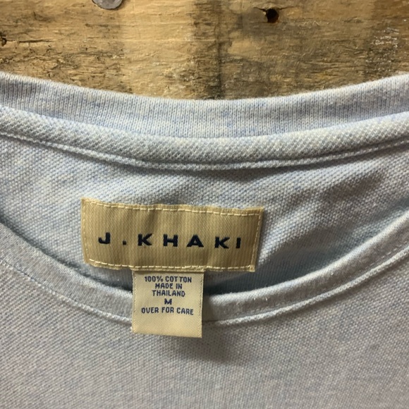 Mens Size Medium Short Sleeve J Khaki Summer Shirt - Picture 3 of 4